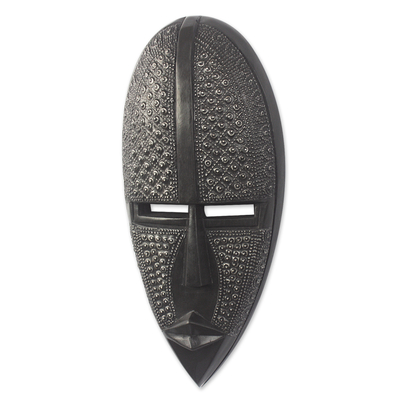 African wood mask, 'True Love Always' - Handmade African Sese Wood Mask