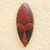 African wood and aluminum mask, 'Beautiful Queen' - Hand Carved Wood and Metal African Mask (image 2) thumbail