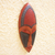 African wood and aluminum mask, 'Beautiful Queen' - Hand Carved Wood and Metal African Mask (image 2b) thumbail