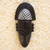African wood mask, 'Lovely' - African Handmade Wood Wall Mask (image 2) thumbail