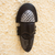 African wood mask, 'Lovely' - African Handmade Wood Wall Mask (image 2b) thumbail