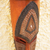 African wood mask, 'God is With Me' - Long African Wood and Aluminum Mask (image 2b) thumbail