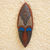 African wood and aluminum mask, 'Subtle Beauty' - Handmade African Wood and Metal Mask thumbail