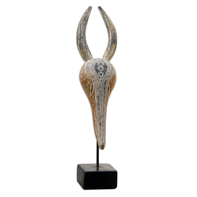 African Sese Wood Antelope Mask