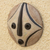 African wood mask, 'Bat' - Hand Made African Sese Wood Round Mask (image 2b) thumbail