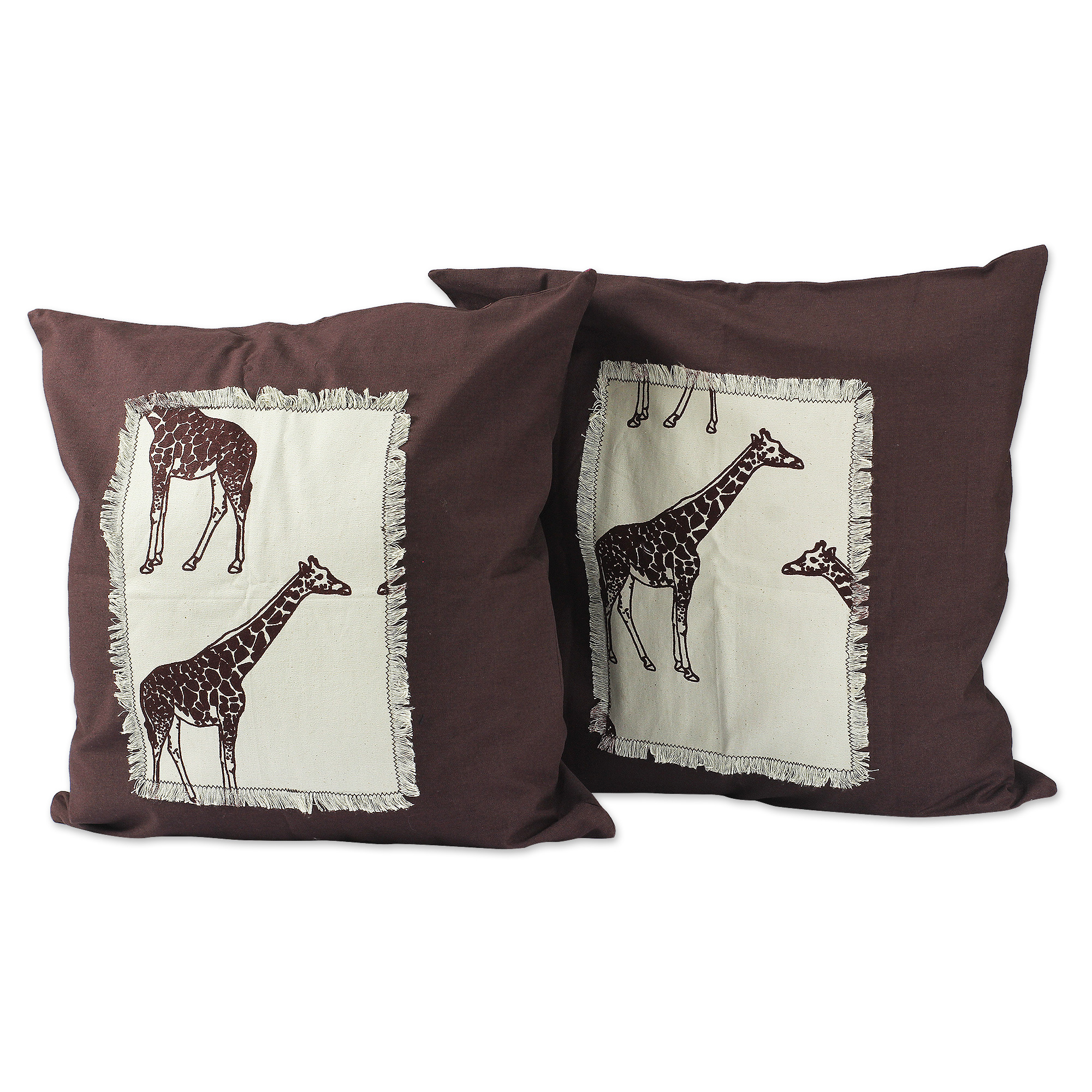 giraffe print cushion