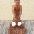 Wood sculpture, 'Drummer Boy' - Drummer Hand Carved Mahogany Sculpture