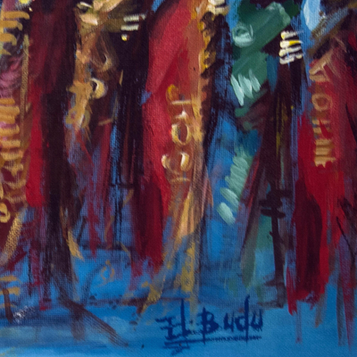 'Ashanti Queen Mother' - Original West African Acrylic Painting