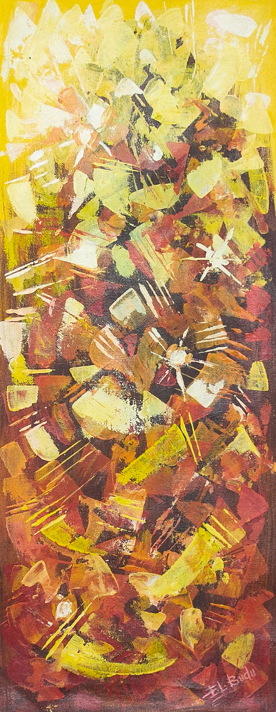 'Floral Delights' - Signed Original Abstract Floral Painting