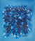 'Gathering in Blue' - Cuadro abstracto azul de Ghana