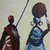 „Schönes Masai-Paar“ – Acrylgemälde von Masai-Paar