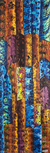 'Brown Dominant' - Signed Abstract Acrylic African Print-Inspired Painting thumbail