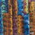 'Brown Dominant' - Signed Abstract Acrylic African Print-Inspired Painting (image 2c) thumbail