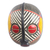African wood mask, 'Disanka' - Striped African Sese Wood Mask (image 2d) thumbail