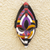 African wood mask, 'Dimena' - Hand Carved African Sese Wood Mask (image 2) thumbail