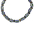 Recycled glass bead necklace, 'Omanye' - Blue and Green Recycled Glass Bead Necklace