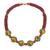 Halskette aus recycelten Glasperlen, 'Animuonyam' – Mehrfarbige Halskette aus recycelten Glasperlen