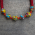 Recycled glass bead necklace, 'Animuonyam' - Multicolored Recycled Glass Bead Necklace