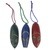 Wood ornaments, 'Ashanti Mask' (set of 3) - Hand Carved Ofram Wood Holiday Ornaments (Set of 3) (image 2a) thumbail