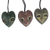 Wood ornaments, 'Heart Mask' (set of 3) - Handmade Ofram Wood Holiday Ornaments (Set of 3) (image 2b) thumbail