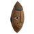 Máscara de madera africana, 'Loo' - Máscara de madera de sésé africano tallada a mano