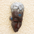 African wood mask, 'A Good Elder' - African Wood Mask with Aluminum Plate Detail