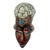 African wood mask, 'A Good Elder' - African Wood Mask with Aluminum Plate Detail (image 2d) thumbail