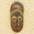 Afrikanische Holzmaske, „Papaye“ – westafrikanische handgeschnitzte Sese-Holzmaske