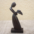 Ebony wood sculpture, 'Dance Shadow' - Hand Made Ebony Wood Dancing Sculpture