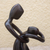 Skulptur aus Ebenholz - Handgefertigte tanzende Skulptur aus Ebenholz