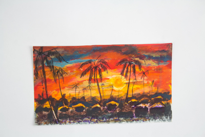 'Near Bedtime' - Original Signed Sunset Painting