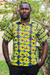 Men's cotton shirt, 'A Day at Sea' - Geometric Pattern Men's Cotton Shirt from Ghana thumbail