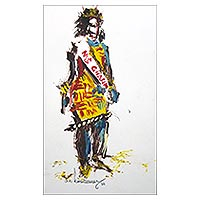 'Pageant' - Original Signed Acrylic Figure Painting