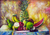 'Fruit Composition' - Acrylic Still Life Fruit Painting on Canvas from Africa thumbail