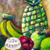 'Fruit Composition' - Acrylic Still Life Fruit Painting on Canvas from Africa (image 2b) thumbail