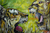 'Championship II' - Signed Lion and Tiger Painting from West Africa thumbail