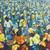 'Marketeers III' - Signed Acrylic Market Scene Painting from West Africa (image 2b) thumbail