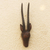 African wood mask, 'Antelope Head II' - Hand Carved Sese Wood Antelope Mask (image 2) thumbail