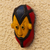 African wood mask, 'Akpe' - Handcrafted Sese Wood Wall Mask from Ghana (image 2b) thumbail