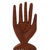 Mahogany wood wall art, 'All Fingers Are Not the Same' - Hand Carved Mahogany Wood Wall Art (image 2c) thumbail