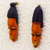 African wood masks, 'Efo Kple' (pair) - Hand Made Sese Wood Couple Masks (Pair) (image 2c) thumbail