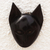 African wood mask, 'Feline of My Land' - Handcrafted Cat Sese Wood Mask from Ghana (image 2) thumbail