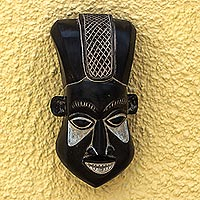 African wood mask, Bamun