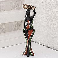 Wood sculpture, 'Ohemaa II'