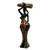 Wood sculpture, 'Ohemaa II' - Hand Carved Sese Wood Figurative Sculpture (image 2d) thumbail
