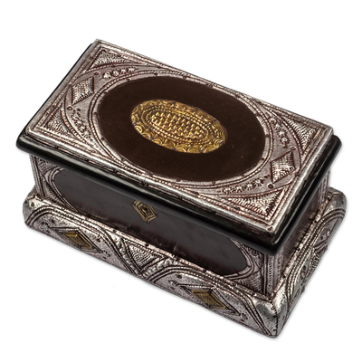 Sese Wood and Aluminum Plated Jewelry Box