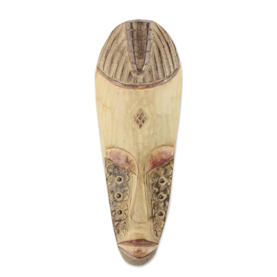 Ivoirian wood mask, 'Kweke' - Ivoirian wood mask