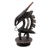 Wood sculpture, 'Wild Bambara' - Hand Carved Sese Wood and Iron Antelope Sculpture