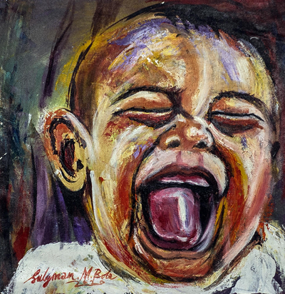 'Pure Happiness' - Acrylic Portrait Painting on Canvas