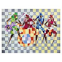 'The Competition I' - Acrylic Music Painting on Canvas